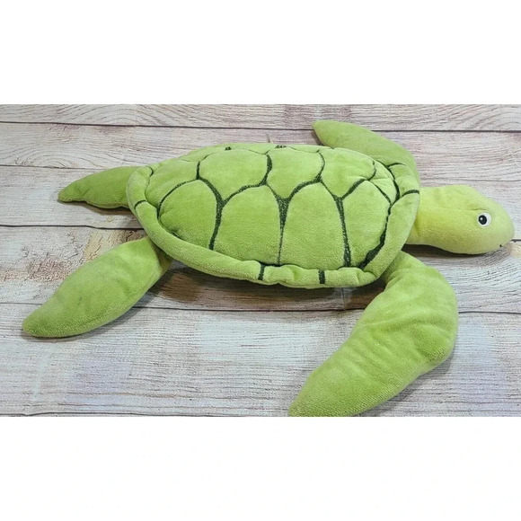 IKEA Blavingad Plush Sea Turtle Stuffed Animal Pillow Soft Toy Green 17.5" - Picture 3 of 5